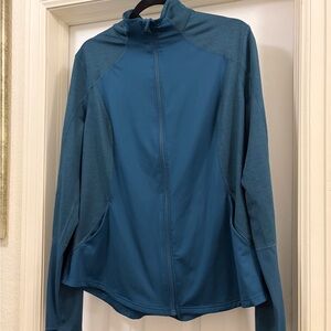 Tek Gear Women’s gorgeous teal athletic Jacket. XL EUC